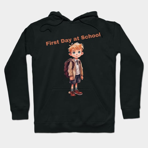 Back to School Gifts. First Day at School Hoodie by Joyful Prints